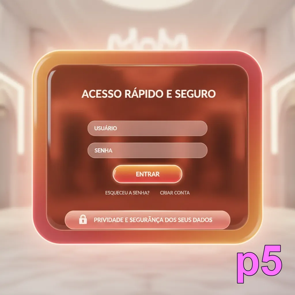 Celular com biometria no app p5 e navegação segura