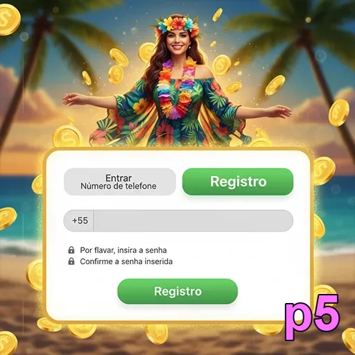 Tela do p5 no celular com navegação prática e direta